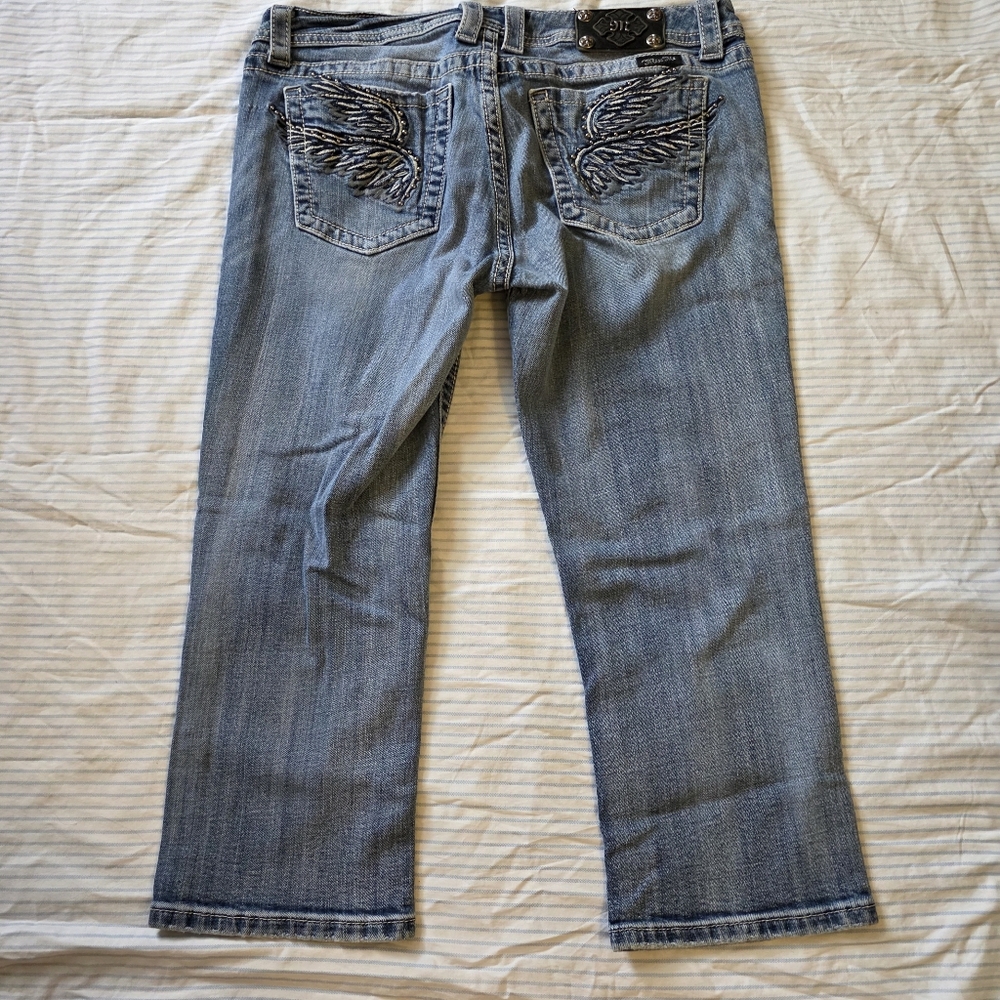 Miss Me Blue Ankle Cropped Jeans